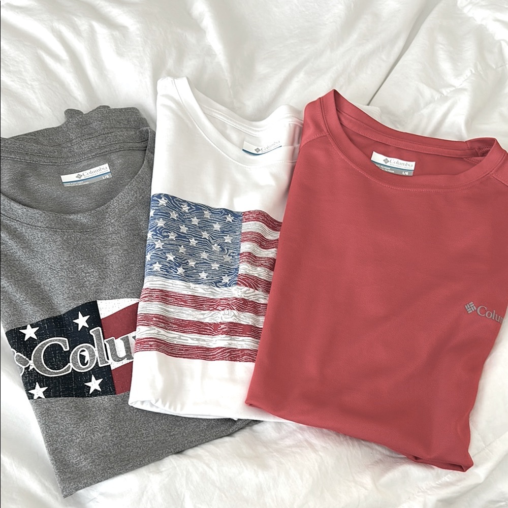 Columbia men’s tees lot of 3 size large